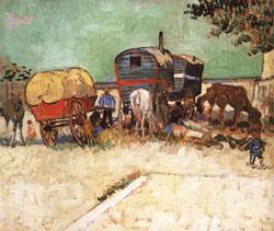 Vincent Van Gogh The Caravans oil painting picture
